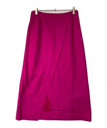 1er Arrondissement（プルミエ アロンディスモン）の古着「圧縮メルトンラップタイトスカート」｜ピンク