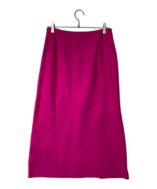 1er Arrondissement（プルミエ アロンディスモン）1er Arrondissement (プルミエ アロンディスモン) 圧縮メルトンラップタイトスカート ピンク サイズ:38の古着・服飾アイテム