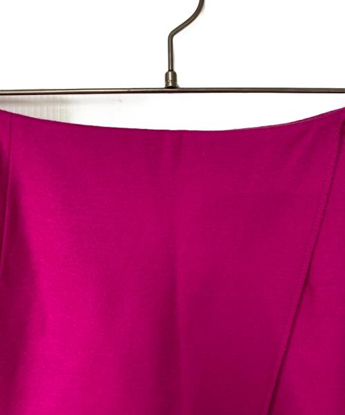 1er Arrondissement（プルミエ アロンディスモン）1er Arrondissement (プルミエ アロンディスモン) 圧縮メルトンラップタイトスカート ピンク サイズ:38の古着・服飾アイテム