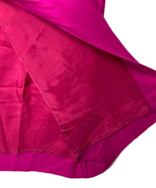 1er Arrondissement（プルミエ アロンディスモン）1er Arrondissement (プルミエ アロンディスモン) 圧縮メルトンラップタイトスカート ピンク サイズ:38の古着・服飾アイテム