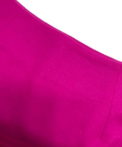 1er Arrondissement（プルミエ アロンディスモン）1er Arrondissement (プルミエ アロンディスモン) 圧縮メルトンラップタイトスカート ピンク サイズ:38の古着・服飾アイテム