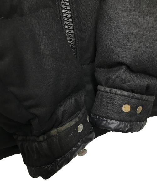 MONCLER（モンクレール）MONCLER (モンクレール) MONTGENEVRE ウールフーデットダウンジャケット  ブラック サイズ:2の古着・服飾アイテム
