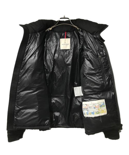 MONCLER（モンクレール）MONCLER (モンクレール) MONTGENEVRE ウールフーデットダウンジャケット  ブラック サイズ:2の古着・服飾アイテム