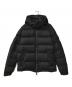 MONCLER（モンクレール）の古着「MONTGENEVRE ウールフーデットダウンジャケット 」｜ブラック