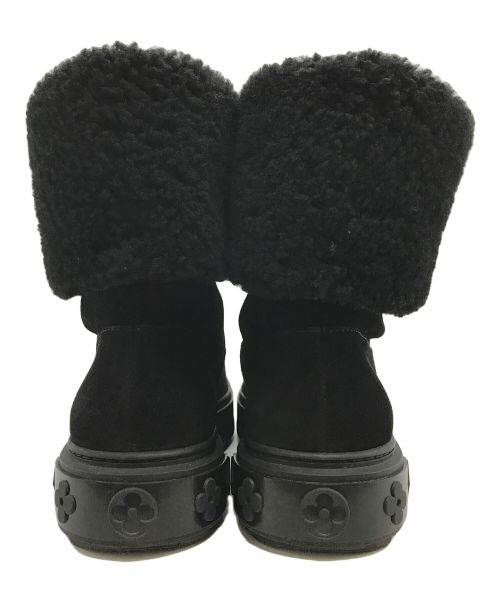 LOUIS VUITTON（ルイ ヴィトン）LOUIS VUITTON (ルイ ヴィトン) スノードロップライン ムートンブーツ ブラック サイズ:36の古着・服飾アイテム