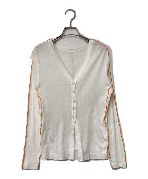 Ameri VINTAGE（アメリヴィンテージ）Ameri VINTAGE (アメリヴィンテージ) PIPING RIB CARDIGAN ホワイト サイズ:Freeの古着・服飾アイテム