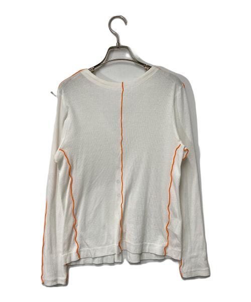 Ameri VINTAGE（アメリヴィンテージ）Ameri VINTAGE (アメリヴィンテージ) PIPING RIB CARDIGAN ホワイト サイズ:Freeの古着・服飾アイテム