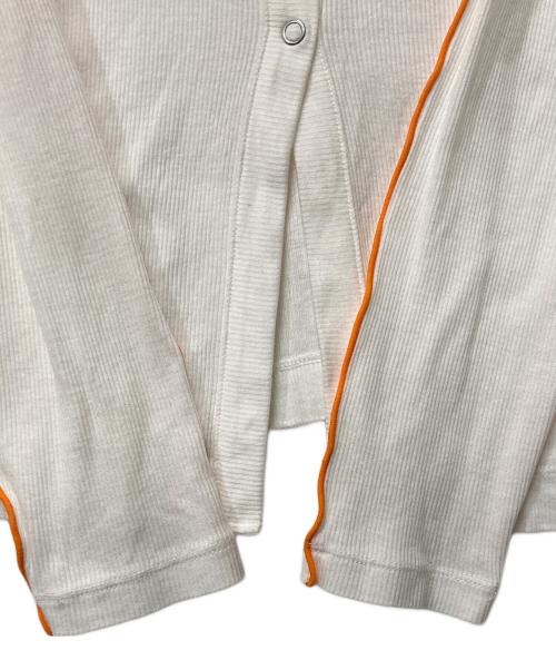 Ameri VINTAGE（アメリヴィンテージ）Ameri VINTAGE (アメリヴィンテージ) PIPING RIB CARDIGAN ホワイト サイズ:Freeの古着・服飾アイテム