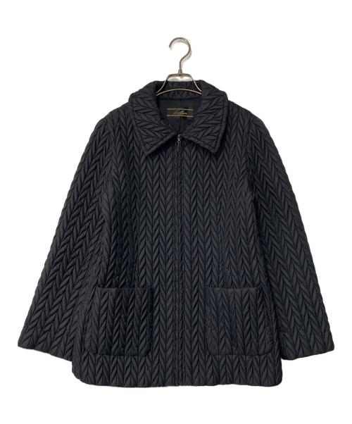 Leilian（レリアン）LEILIAN (レリアン) ナイロンキルティング中綿ジャケット ブラック サイズ:9(M)の古着・服飾アイテム