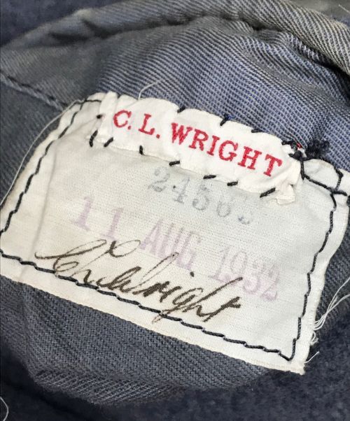 Burberry's（バーバリーズ）Burberry's (バーバリーズ) 30's オフィサーコート グレー サイズ:表記なしの古着・服飾アイテム