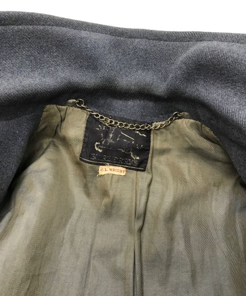 Burberry's（バーバリーズ）Burberry's (バーバリーズ) 30's オフィサーコート グレー サイズ:表記なしの古着・服飾アイテム