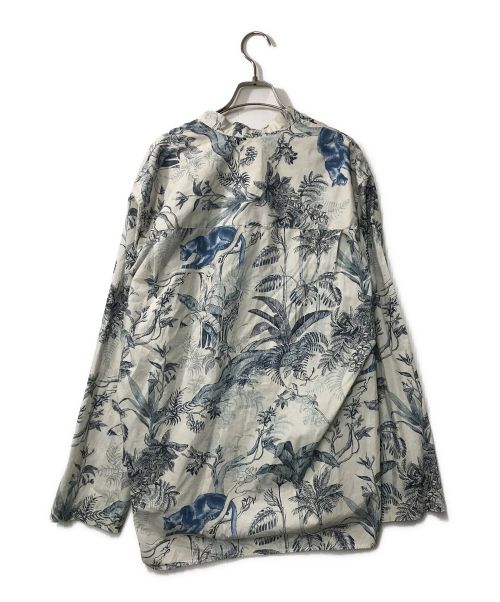 Bagutta（バグッタ）BAGUTTA (バグッタ) LEONE EW プルオーバーシャツ ホワイト×ブルー サイズ:Mの古着・服飾アイテム