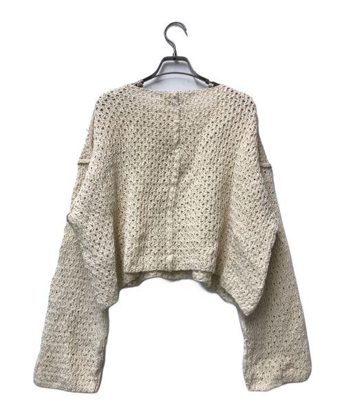 UNFIL（アンフィル）UNFIL (アンフィル) コットン ダブル ハニカムメッシュ セーター ベージュ サイズ:１の古着・服飾アイテム