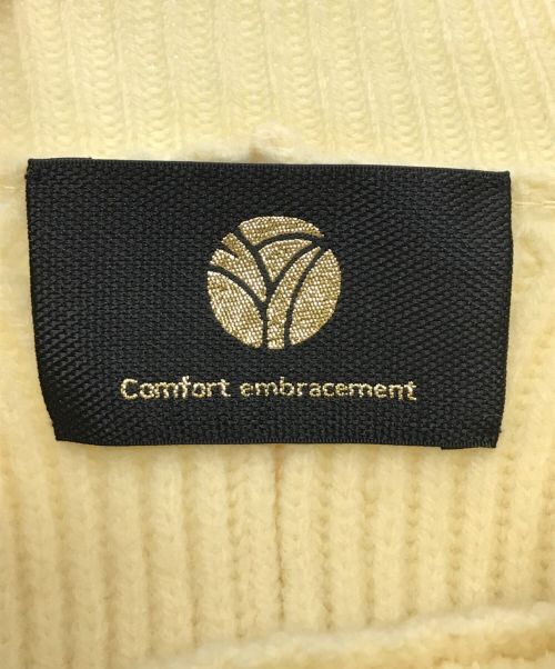 Comfort embracement（コンフォートエンブレイスメント）Comfort embracement (コンフォートエンブレイスメント) プルオーバーショートニット ベージュ サイズ:Fの古着・服飾アイテム