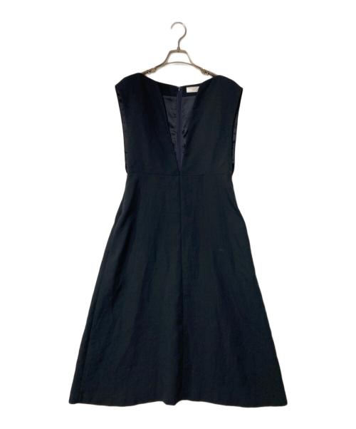 IENA（イエナ）IENA (イエナ) &NAVY カーブネックワンピース ブラック サイズ:38の古着・服飾アイテム