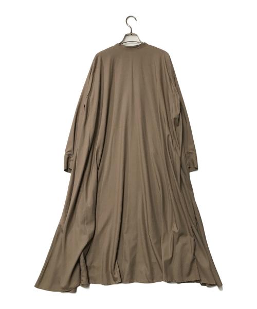 mizuiro-ind（ミズイロインド）mizuiro-ind (ミズイロインド) バンドカラーシャツワンピース ブラウン サイズ:SIZE Freeの古着・服飾アイテム