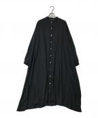 mizuiro-indミズイロインド）の古着「シャツワンピース」｜ブラック