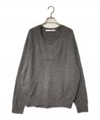 FRAMeWORKフレームワーク）の古着「ミドルゲージ天竺ヘンリープルオーバー」｜グレー