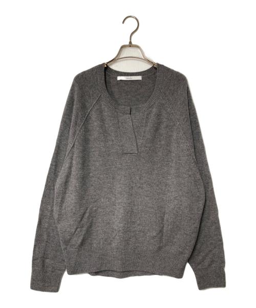 FRAMeWORK（フレームワーク）FRAMeWORK (フレームワーク) ミドルゲージ天竺ヘンリープルオーバー グレー サイズ:freeの古着・服飾アイテム