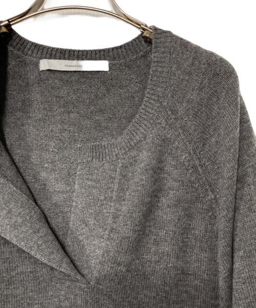 FRAMeWORK（フレームワーク）FRAMeWORK (フレームワーク) ミドルゲージ天竺ヘンリープルオーバー グレー サイズ:freeの古着・服飾アイテム