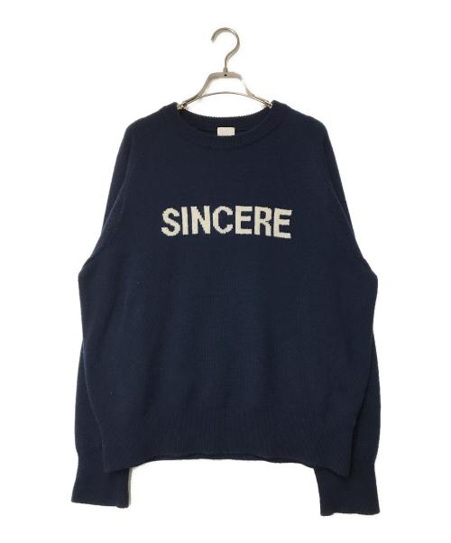 Spick and Span（スピック＆スパン）Spick and Span (スピックアンドスパン) ラグランロゴニットプルオーバー 24-080-200-5610-4-0 ネイビー サイズ:FREEの古着・服飾アイテム