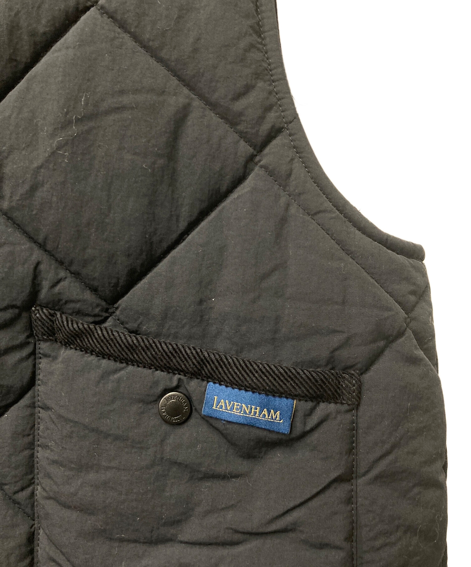 LAVENHAM (ラベンハム) ビッグキルトフーデッドクロップドベスト