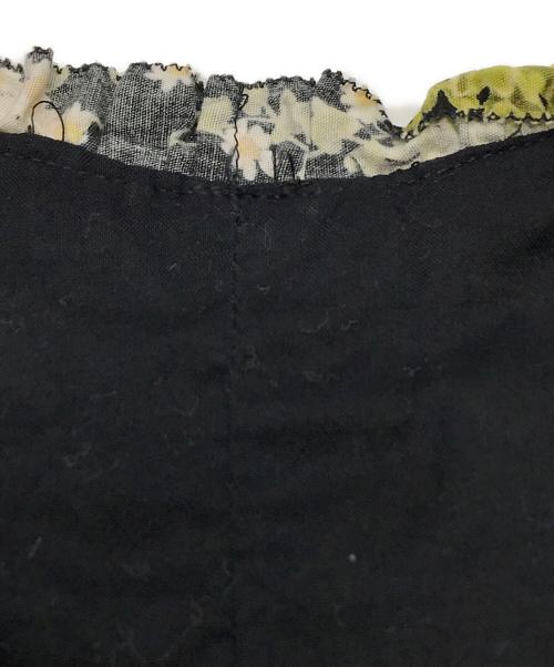 PINK HOUSE（ピンクハウス）PINK HOUSE (ピンクハウス) 花柄フリルベスト ブラック サイズ:-の古着・服飾アイテム