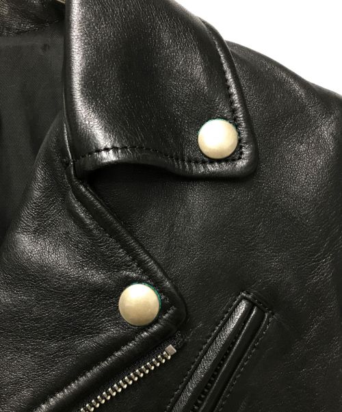 beautiful people（ビューティフルピープル）beautiful people (ビューティフルピープル) レザーライダースジャケット ブラック サイズ:150の古着・服飾アイテム