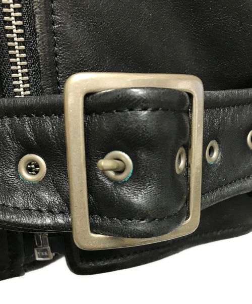 beautiful people（ビューティフルピープル）beautiful people (ビューティフルピープル) レザーライダースジャケット ブラック サイズ:150の古着・服飾アイテム