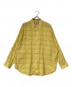 son of the cheese（サノバチーズ））の古着「Big Plaid Shirt」｜イエロー