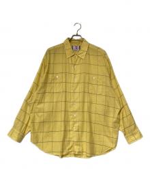 son of the cheese（（サノバチーズ））の古着「Big Plaid Shirt」｜イエロー