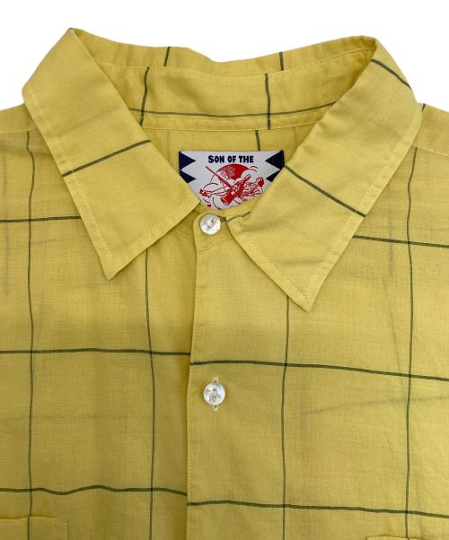 son of the cheese（（サノバチーズ））son of the cheese (（サノバチーズ）) Big Plaid Shirt イエロー サイズ:XLの古着・服飾アイテム