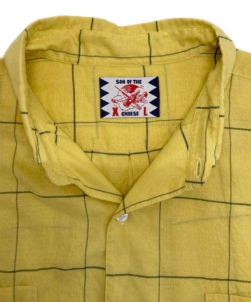 son of the cheese（（サノバチーズ））son of the cheese (（サノバチーズ）) Big Plaid Shirt イエロー サイズ:XLの古着・服飾アイテム