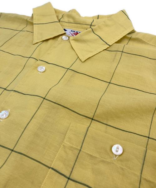 son of the cheese（（サノバチーズ））son of the cheese (（サノバチーズ）) Big Plaid Shirt イエロー サイズ:XLの古着・服飾アイテム
