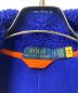 中古・古着 POLO RALPH LAUREN (ポロ・ラルフローレン) ボアフリースジャケット ブルー×オレンジ サイズ:S：7000円
