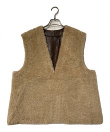 RIAMPLAGE（リアムプラージュ）の古着「フェイクファーベスト」｜ブラウン