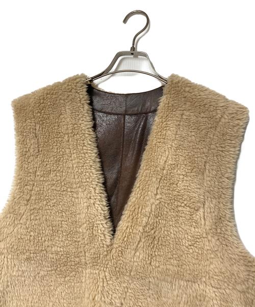 RIAMPLAGE（リアムプラージュ）RIAMPLAGE (リアムプラージュ) フェイクファーベスト ブラウン サイズ:FREEの古着・服飾アイテム