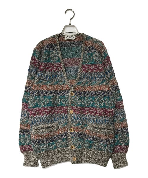 MISSONI UOMO（ミッソーニウオモ）MISSONI UOMO (ミッソーニウオモ) アルパカ混Vネックカーディガン マルチカラー サイズ:不明の古着・服飾アイテム