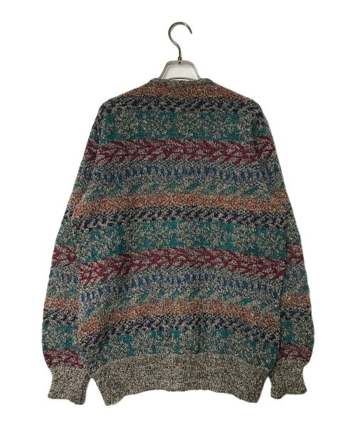 MISSONI UOMO（ミッソーニウオモ）MISSONI UOMO (ミッソーニウオモ) アルパカ混Vネックカーディガン マルチカラー サイズ:不明の古着・服飾アイテム