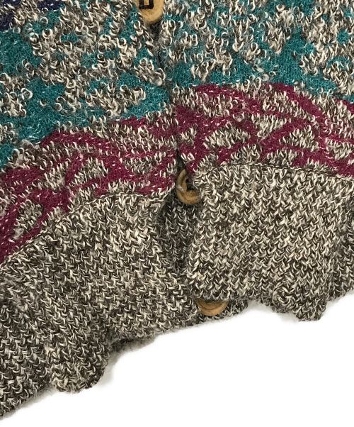 MISSONI UOMO（ミッソーニウオモ）MISSONI UOMO (ミッソーニウオモ) アルパカ混Vネックカーディガン マルチカラー サイズ:不明の古着・服飾アイテム