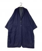 mizuiro-indミズイロインド）の古着「オーバーサイズコート」｜ネイビー
