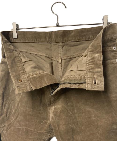 UNDERCOVERISM（アンダーカバーイズム）UNDERCOVERISM (アンダーカバーイズム) ZIPタタキPKストレッチコーデュロイスリムパンツ U12B4505-2 ブラウン サイズ:4の古着・服飾アイテム