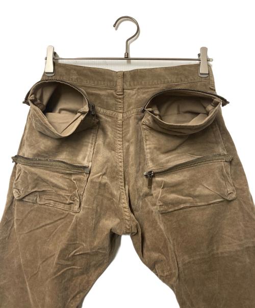 UNDERCOVERISM（アンダーカバーイズム）UNDERCOVERISM (アンダーカバーイズム) ZIPタタキPKストレッチコーデュロイスリムパンツ U12B4505-2 ブラウン サイズ:4の古着・服飾アイテム