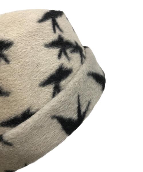 Saravah（サラヴァ）Saravah (サラヴァ) ラビットファーハット ベージュ×ブラックの古着・服飾アイテム