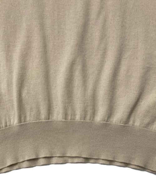 JOHN SMEDLEY（ジョンスメドレー）JOHN SMEDLEY (ジョンスメドレー) BRAHMIN (ブラーミン) 襟付ニット ブラック×ベージュ サイズ:38の古着・服飾アイテム