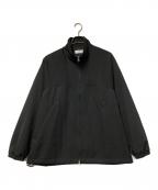 Graphpaperグラフペーパー）の古着「ONLY ARK 別注 Scale Off Wool Stand Collar Blouson スケールオフウールスタンドカラーブルゾン GM243-30336CA」｜ブラック