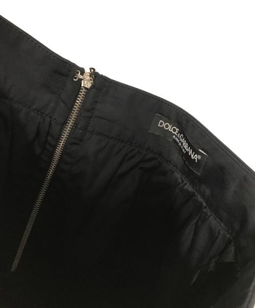 DOLCE & GABBANA（ドルチェ＆ガッバーナ）DOLCE & GABBANA (ドルチェ＆ガッバーナ) ギャザースカート ブラック サイズ:SIZE 40の古着・服飾アイテム