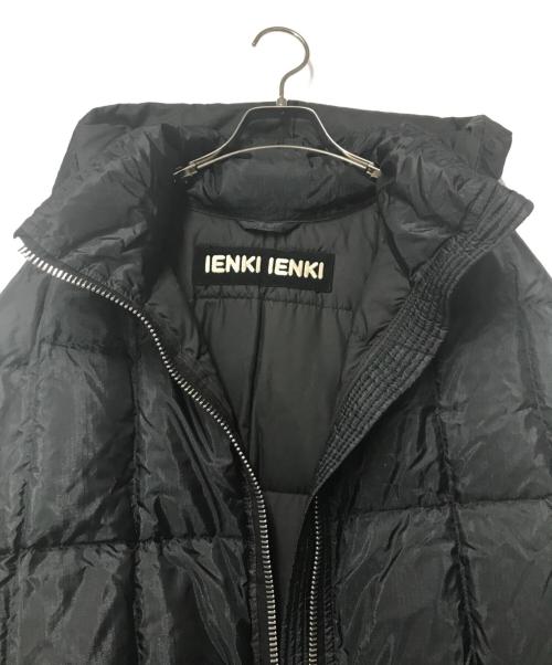 IENKI IENKI（イエンキ イエンキ）IENKI IENKI (イエンキ イエンキ) Pyramid/ピラミッド フーデットキルティングダウンコート  ブラック サイズ:Lの古着・服飾アイテム