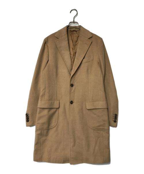 BARBA（バルバ）BARBA (バルバ) LoroPiana キャメルヘアーソリッドチェスターフィールドコート CMANA11940001 キャメル サイズ:44の古着・服飾アイテム
