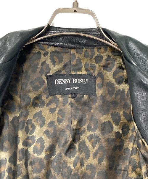 DENNY ROSE（デニーローズ）DENNY ROSE (デニーローズ) アーム切替ジップレザージャケット ブラック サイズ:Ｓの古着・服飾アイテム